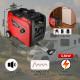 Générateur inverter 3.3 kW - Groupe électrogène silencieux - Sortie USB - Prises AC - Léger Sur roulettes - Camping et Chantier