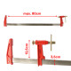 Lot de 2 serres joints à pompe 80 cm - Acier laminé - Longueur de serrage 80 cm - Frein anti glissement