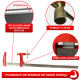 Lot de 2 serres joints à pompe 80 cm - Acier laminé - Longueur de serrage 80 cm - Frein anti glissement