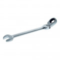 Clé mixte 10 mm satinée à cliquet chrome vanadium