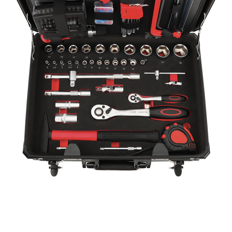 Mallette d’outillage auto 158 outils