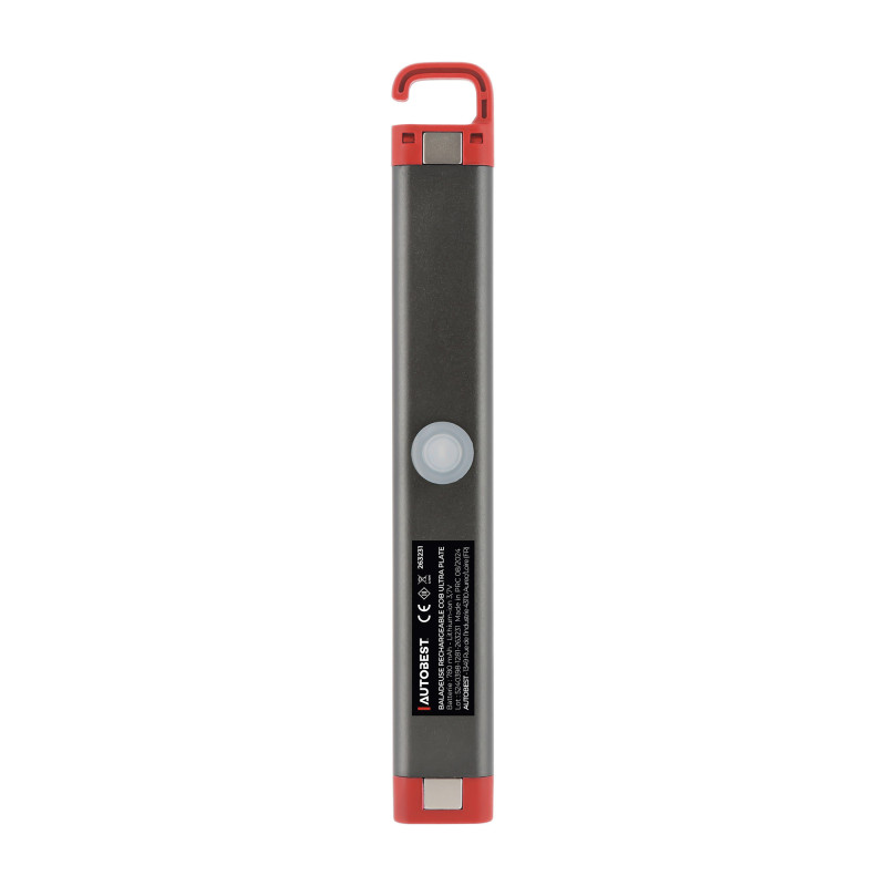 Baladeuse rechargeable - Ultra plate - 300 lumens - Corps Aluminium