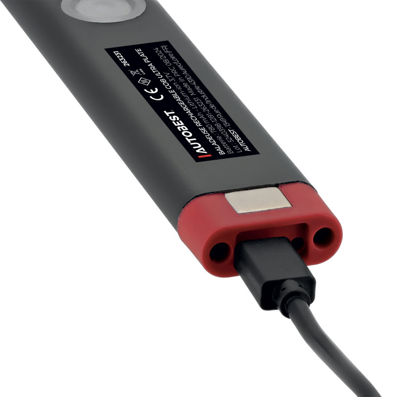 Baladeuse rechargeable - Ultra plate - 300 lumens - Corps Aluminium