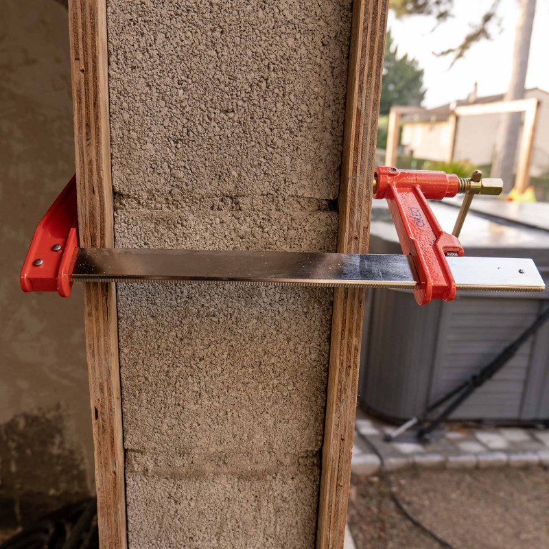 Lot de 2 serres joints à pompe 30 cm - Acier laminé - Longueur de serrage 30 cm - Frein anti glissement