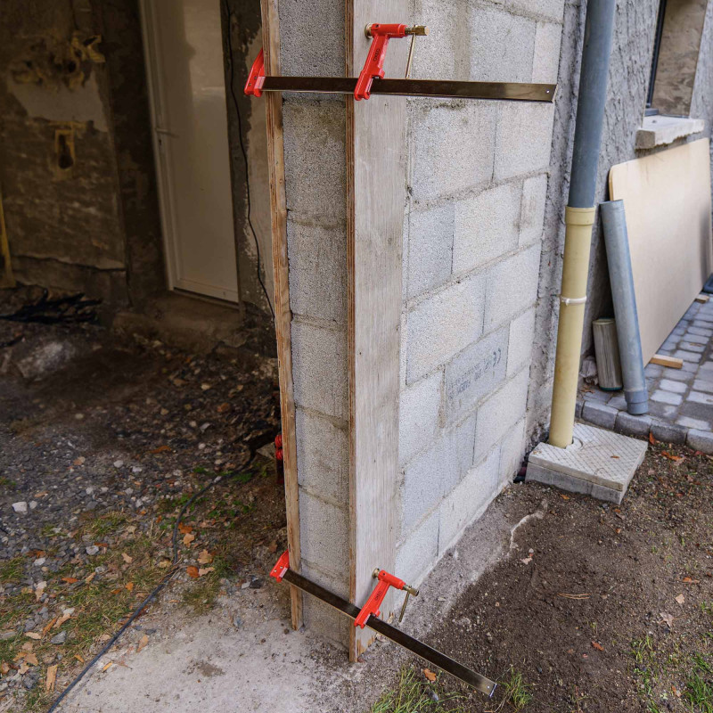 Lot de 2 serres joints à pompe 60 cm - Acier laminé - Longueur de serrage 60 cm - Frein anti glissement