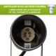 Spots extérieurs design avec piquet X4 - Noirs - Pour Ampoule LED GU10 - Étanche IP65 - Orientables - Fixations discrètes