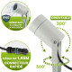 Spots extérieurs design avec piquet X4 - Gris - Pour Ampoule LED GU10 - Étanche IP65 - Orientables - Fixations discrètes