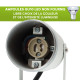 Spots extérieurs design avec piquet X4 - Gris - Pour Ampoule LED GU10 - Étanche IP65 - Orientables - Fixations discrètes