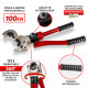 Kit outils sertir multicouches - Pince sertisseuse Pro - 4 mâchoires TH - Redresseur tube - Calibreur ébavureur - Coupe tube