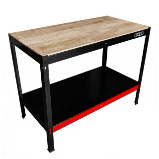 Etabli d'atelier - Table de travail - 120x60x90cm - Structure Acier - Montage sans Vis - Bricolage Atelier Garage