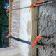 Lot de 2 serres joints à pompe 80 cm - Acier laminé - Longueur de serrage 80 cm - Frein anti glissement