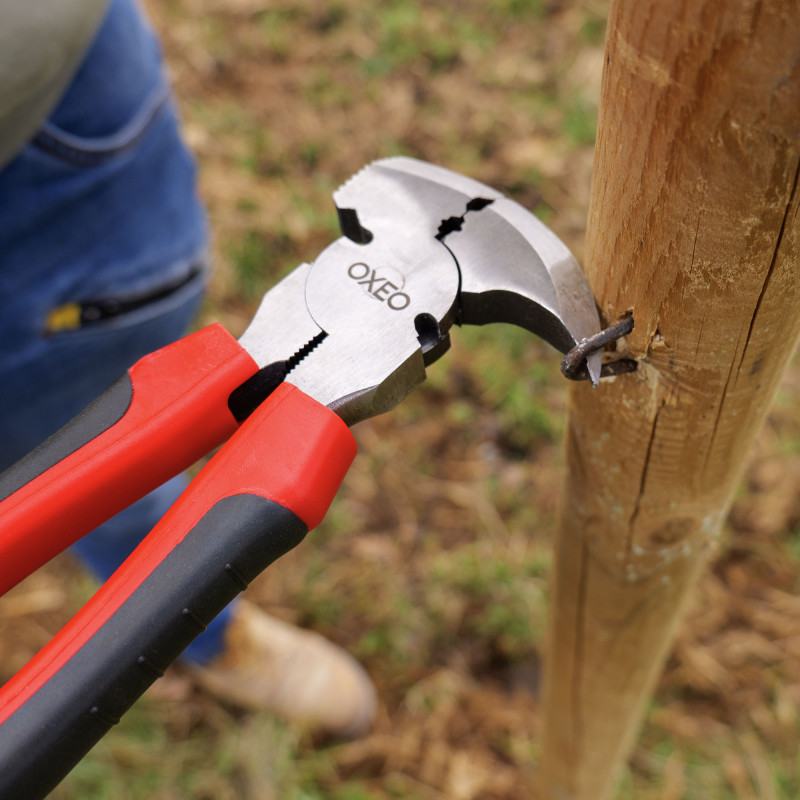 Outils tendeurs pour clôtures et barbelés - Tendeur de clôture 78cm - Pince pour clôture 25cm