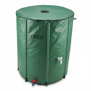 Réservoir récupérateur eaux de pluie 300 Litres cuve souple PVC armé - Pliable - Avec Robinet et Soupape de Décharge - Filtre