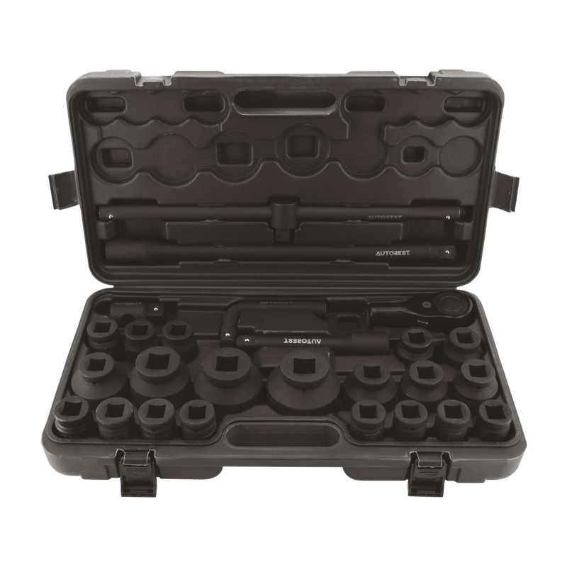 Coffret cliquet poids lourds chrome vanadium 27 pièces
