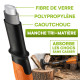 3 Haches acier forgé manche trimatière - Hachette 36cm - Hache 87cm - Merlin 4.6kg Hache de fendage 91cm - Poignée ergonomique