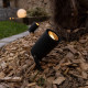 Spots extérieurs design avec piquet X4 - Noirs - Pour Ampoule LED GU10 - Étanche IP65 - Orientables - Fixations discrètes