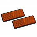 Catadioptres rectangles orange 95x38 mm  X 2