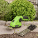 Cisaille à gazon - sculpte buisson taille-herbe sans fil avec Batterie 2000mAh - Câble Charge USB C - 2 lames - Poignée rotative
