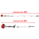 Elagueuse thermique sur perche - Moteur 2 temps 52 cm3 - 3 rallonges extensions - Longueur totale 5.06m - Guide chaîne 30cm