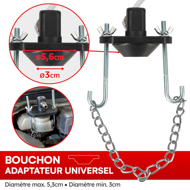 Bouchon universel - Pour Purgeur de frein à Pompe manuel - Pour ref MECA24 760332