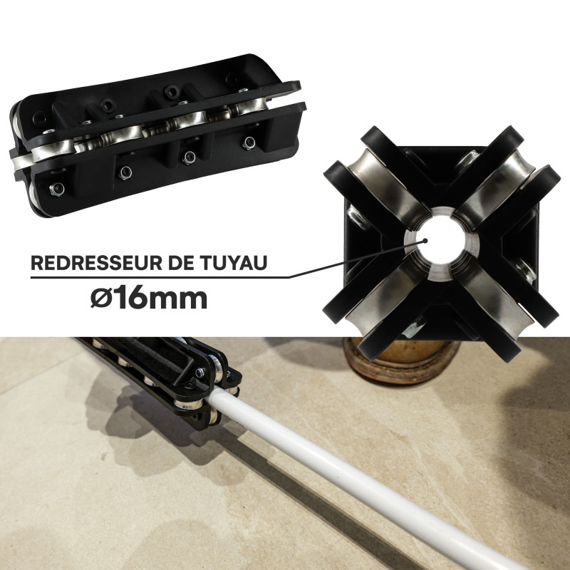 Kit outils sertir multicouches - Pince sertisseuse Pro - 4 mâchoires TH - Redresseur tube - Calibreur ébavureur - Coupe tube