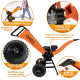 Broyeur de végétaux thermique 7CV - branches diamètre 6,5cm - Moteur 212 cm3 4 temps - Roues gonflées 30cm - Facile à déplacer
