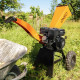 Broyeur de végétaux thermique 7CV - branches diamètre 6,5cm - Moteur 212 cm3 4 temps - Roues gonflées 30cm - Facile à déplacer