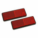 Catadioptres rouges dimensions 57x40 mm X 2