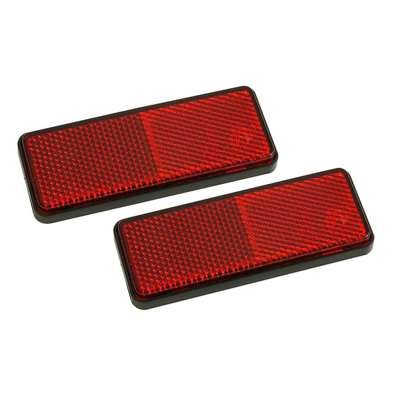 Catadioptres rouges dimensions 57x40 mm X 2