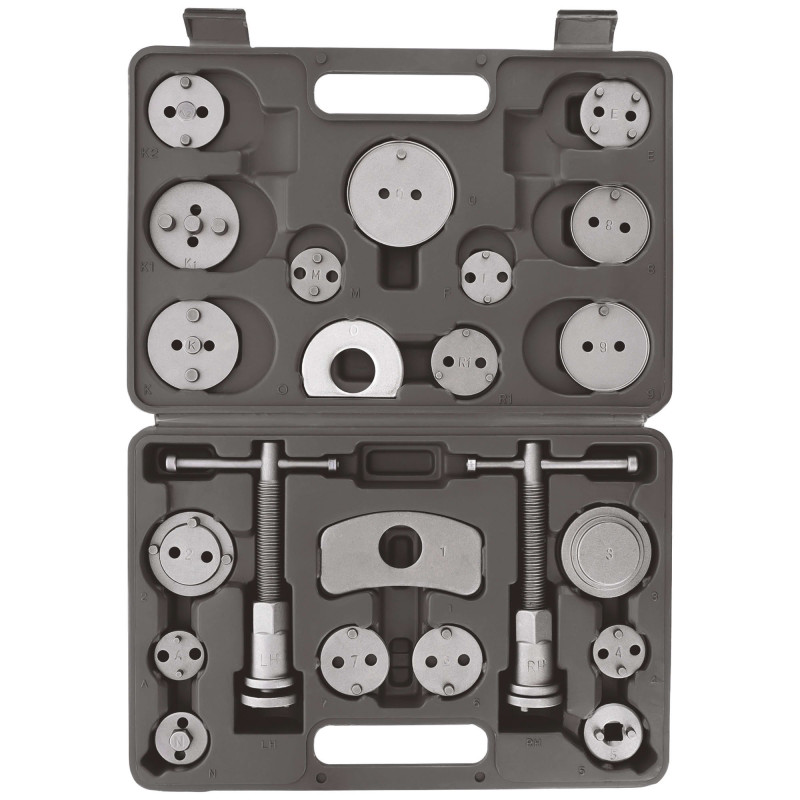 Coffret repousse piston de frein avant / arrière 22 pièces