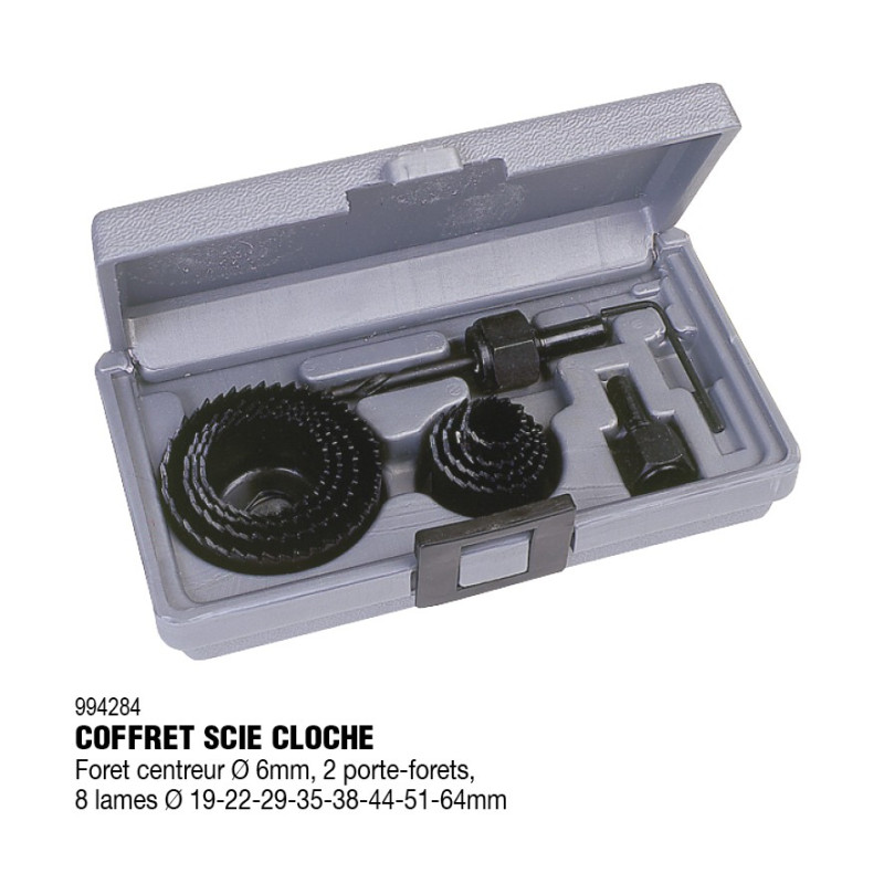 Coffret scie cloche 12 pièces  - RONDY