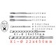12 Pièces pour marteau perforateur SDS PLUS- 9 forets béton -1 ciseau maçon -1 broche de maçon -1 gouge à rainurer