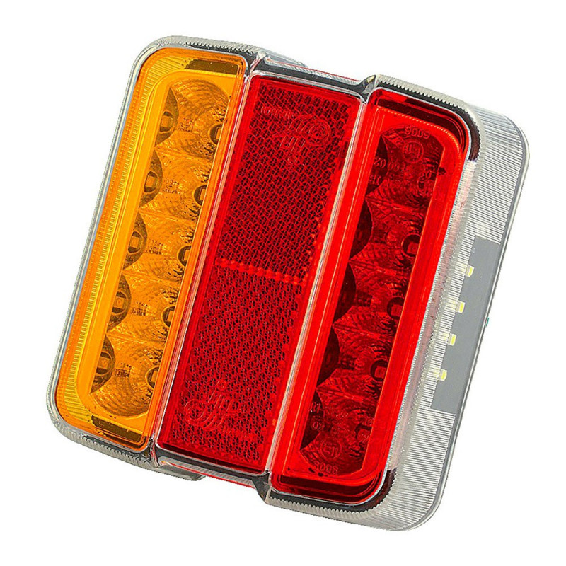 Lanterne LED orange rouge 4 fonctions