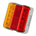 Lanterne LED orange rouge 4 fonctions