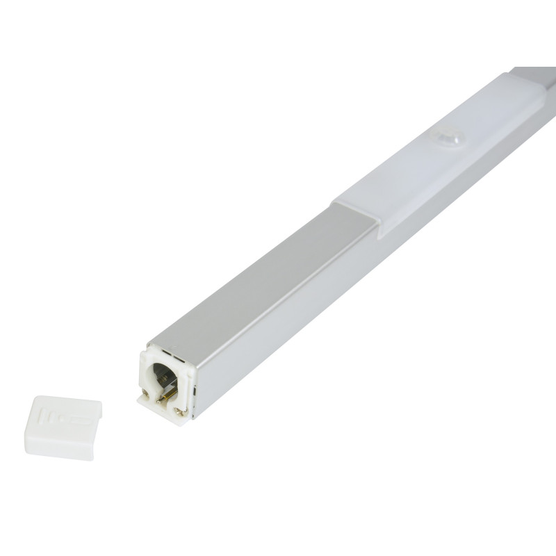 Réglette aluminium leds à piles avec détecteur