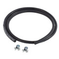 Tuyau pour carburant 4/9.5mm - Colliers - Longueur 1 mètre