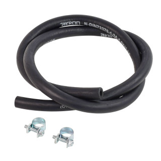 Tuyau pour carburant 6/11 mm - Colliers - Longueur 1 mètre