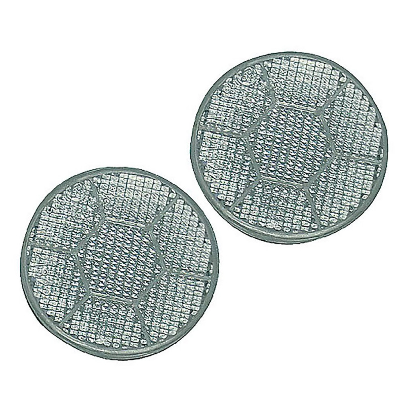 Catadioptres blancs diamètre 70 mm X 2