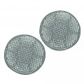 Catadioptres blancs diamètre 70 mm X 2