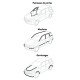 Coffret d'agrafes de portes, garnissages, moulures VW - AUDI - SEAT - SKODA