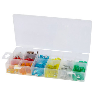 Coffret de 175 fusibles à fiche mini et standard