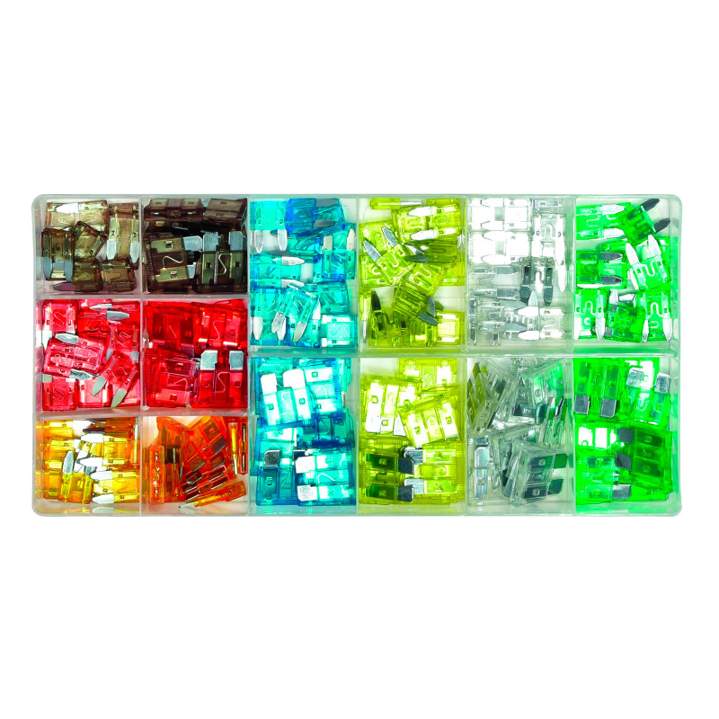 Coffret de 175 fusibles à fiche mini et standard