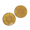 Catadioptres oranges diamètre 70 mm X 2