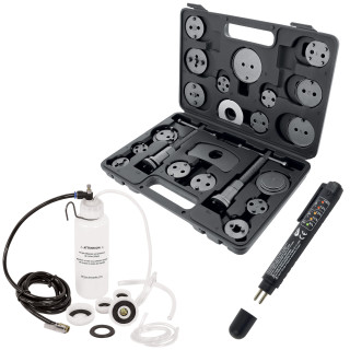 Pack BEST FREIN Kit purgeur, coffret repousse piston, testeur électronique pour liquide