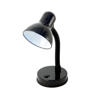 Lampe de bureau flexible noire