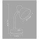 Lampe de bureau flexible noire