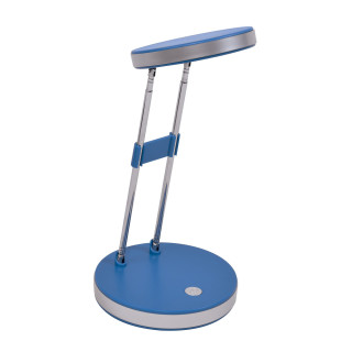 Lampe de bureau télescopique bleue LED