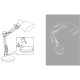 Lampe de bureau articulée noire - métal