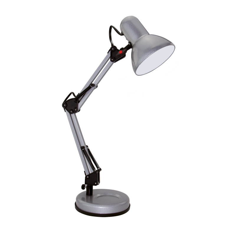 Lampe de bureau articulée grise - métal