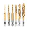 Lot de 6 mèches à tarauder HSS M3 à M10